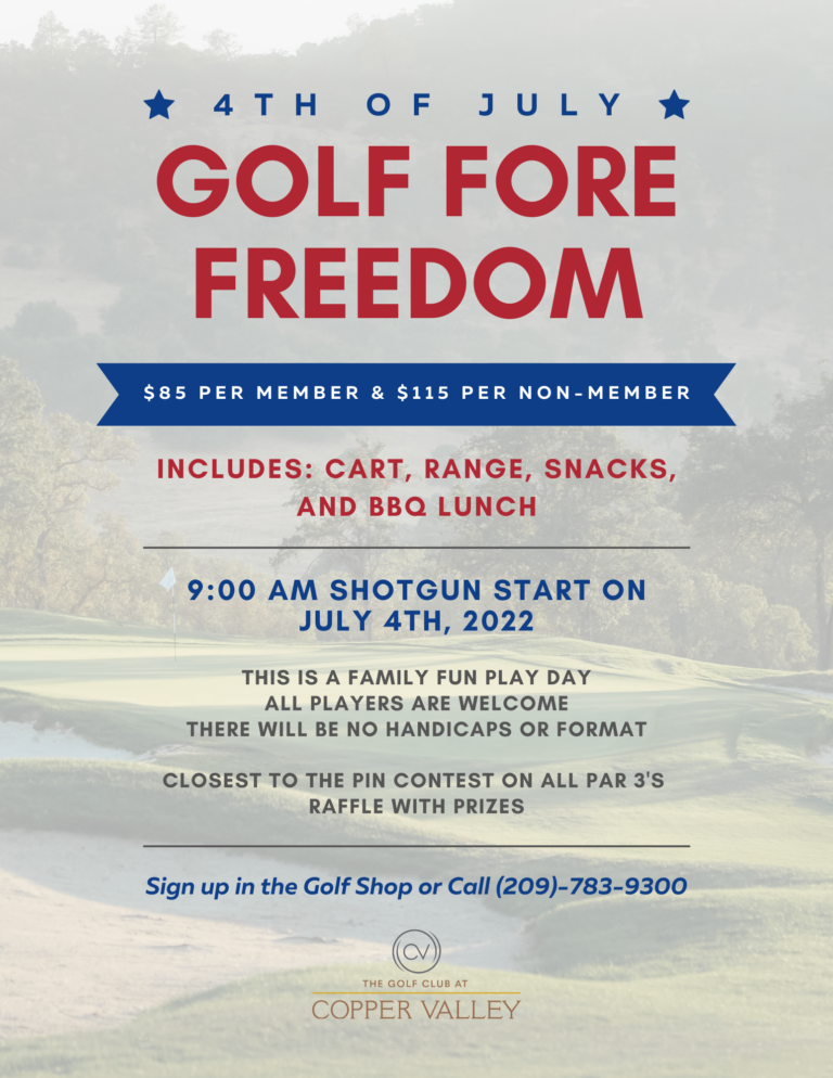 4th of July Golf Fore Freedom